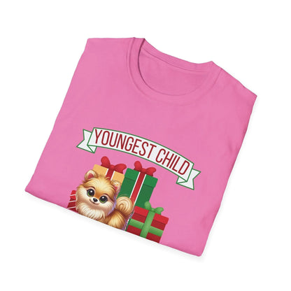 Youngest Child, The Favorite 🎁🐶 Pomeranian - Unisex Tee! 🎁👑 - Whippie's
