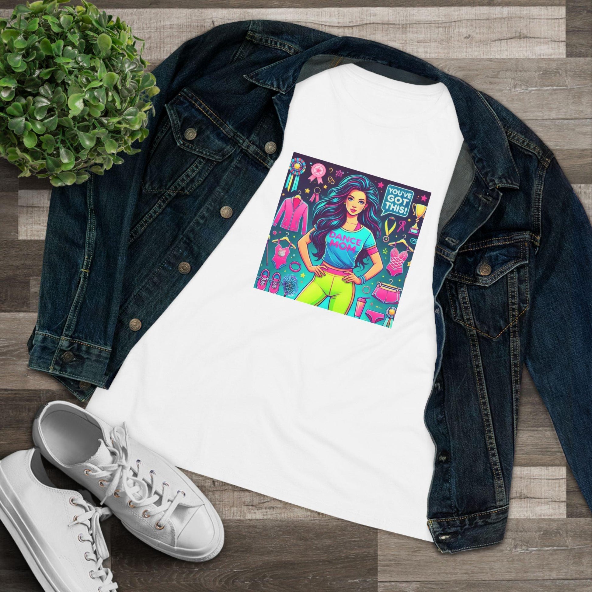 Dance Mom Magic (Black Hair) - A Colorful Celebration 🌈 - Women's Softstyle Tee - Whippie's