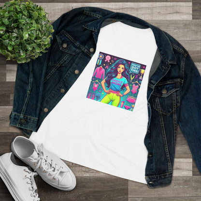 Dance Mom Magic (Black Hair) - A Colorful Celebration 🌈 - Women's Softstyle Tee - Whippie's