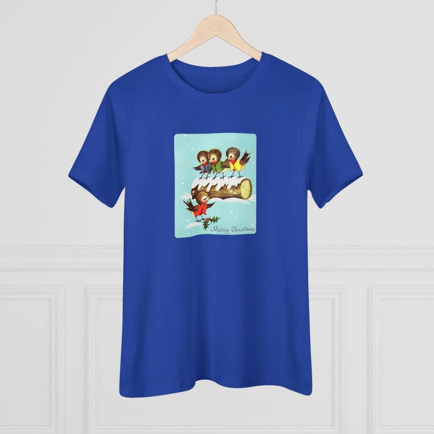 Merry Christmas Song Birds - Women's Tee - Whippie's