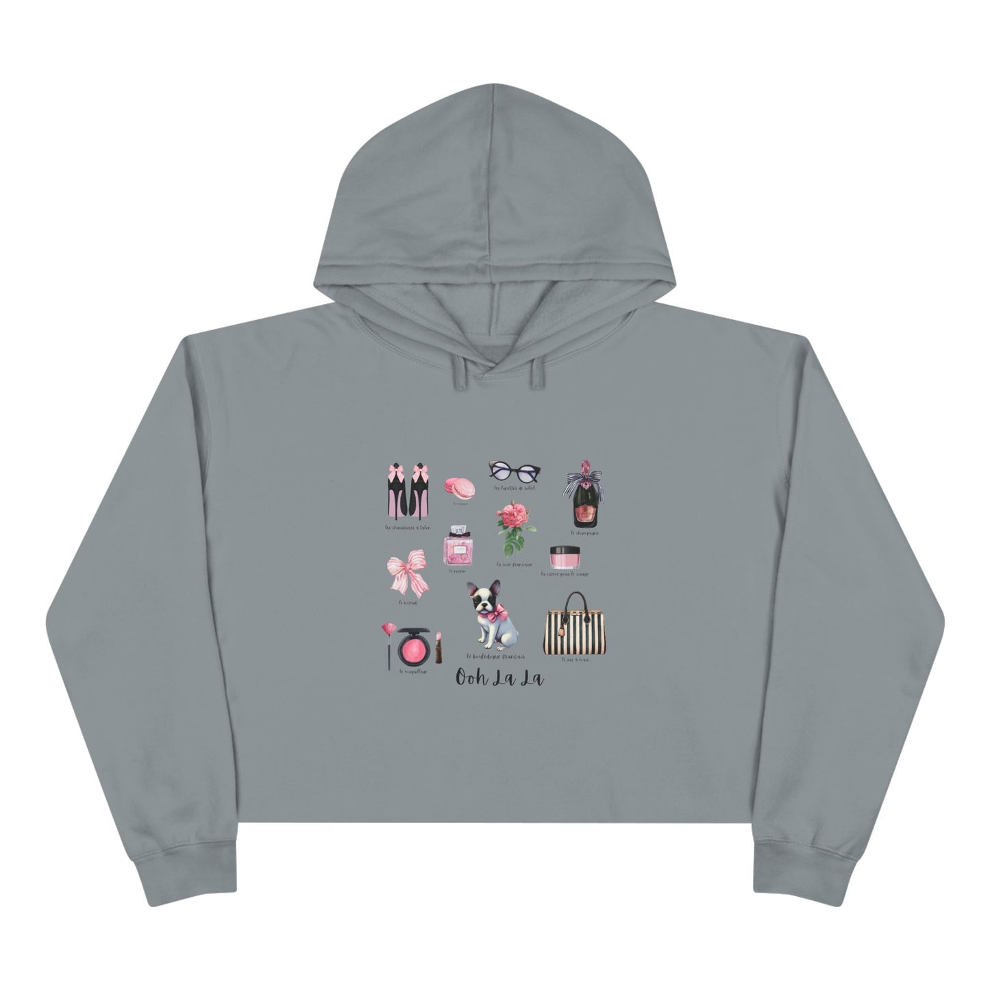 Ooh La La! French Chic Crop Hoodie