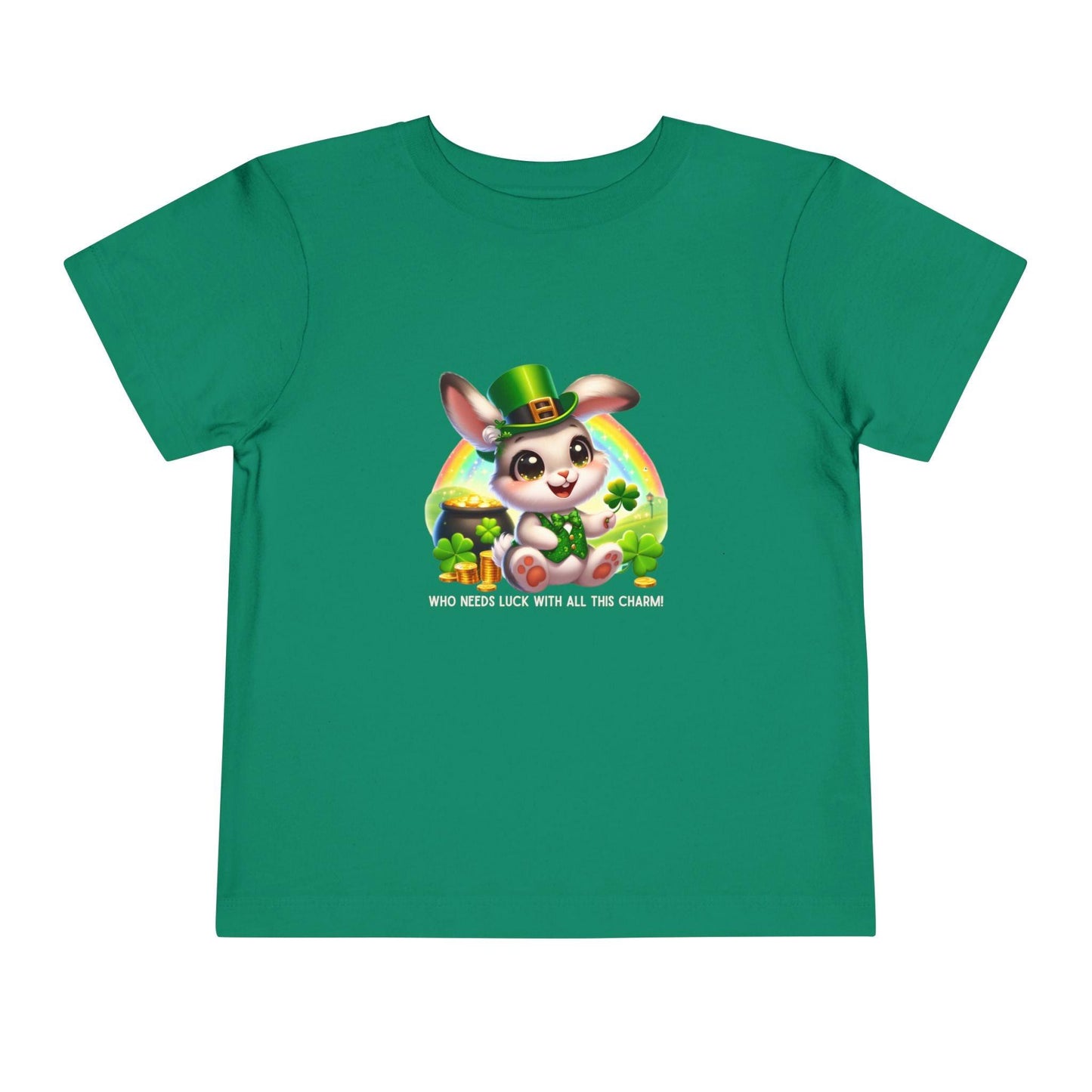 Who Needs Luck with All This Charm? Toddler Tee - Spread Luck and Laughter! 🍀🍀 - Whippie's