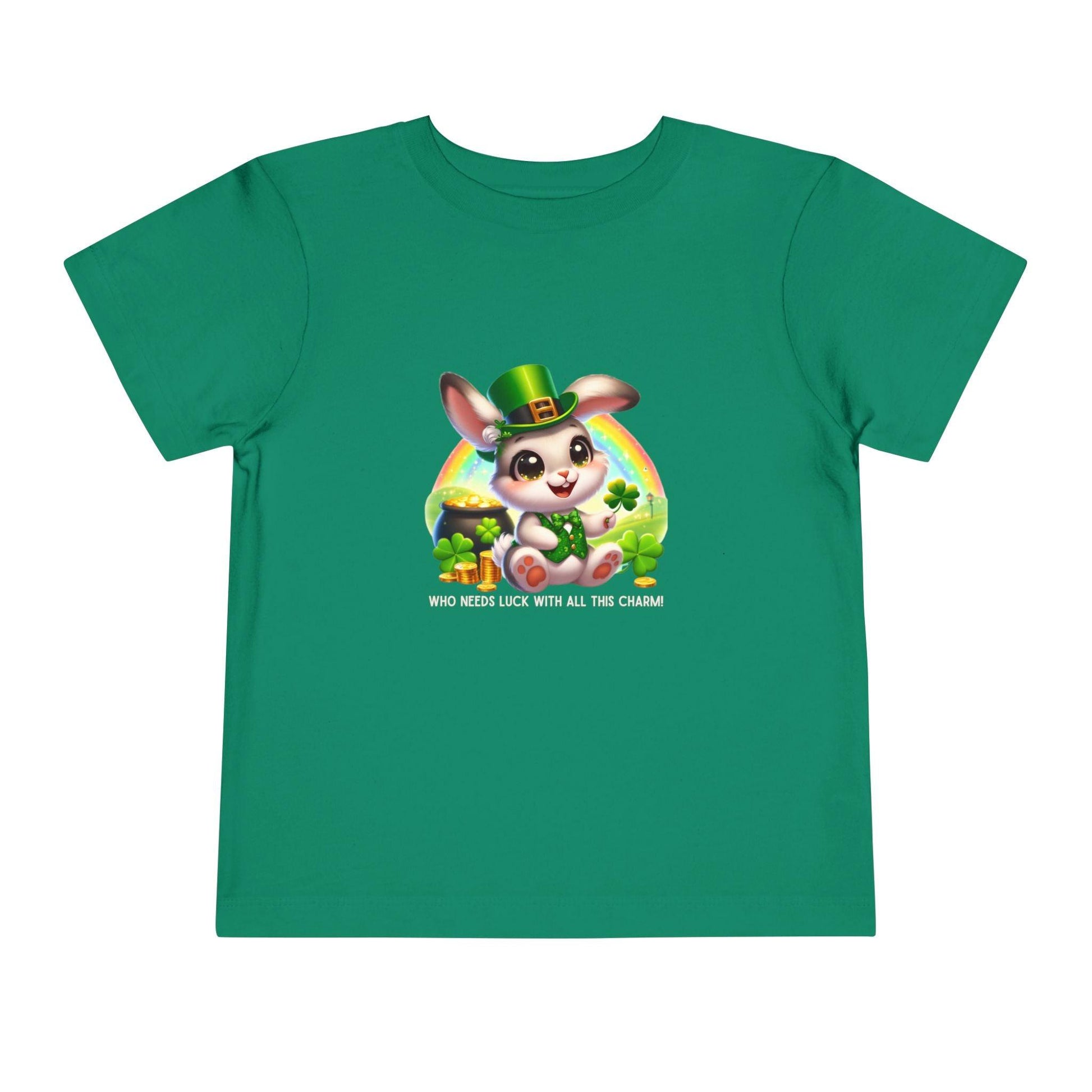 Who Needs Luck with All This Charm? Toddler Tee - Spread Luck and Laughter! 🍀🍀 - Whippie's