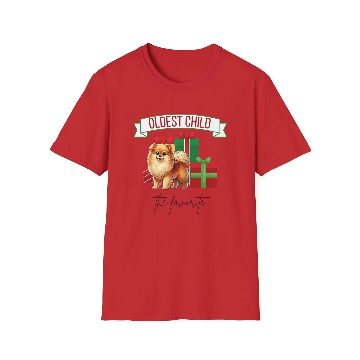 Oldest Child, The Favorite 🎁🐶 Pomeranian - Unisex Tee! 🎁👑 - Whippie's