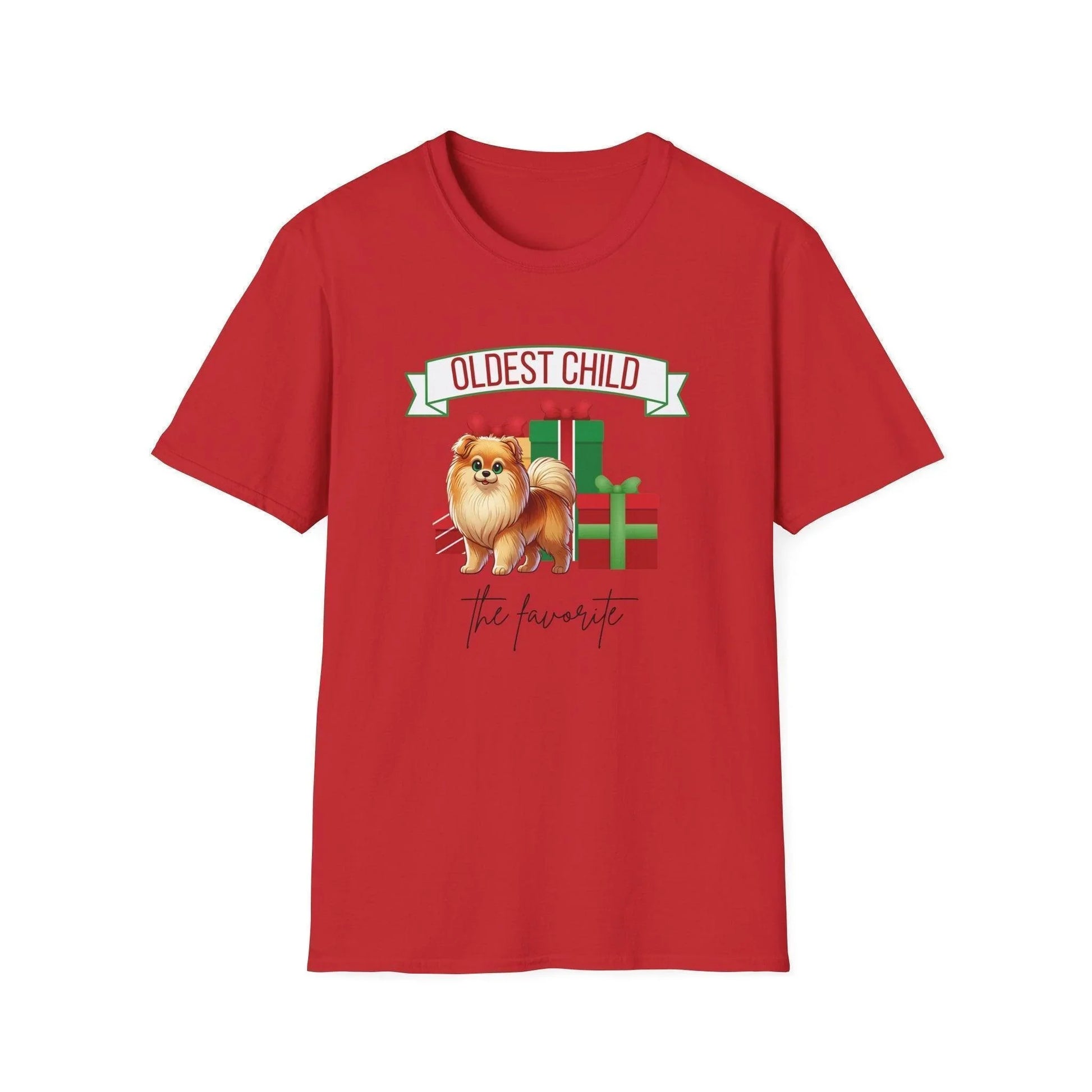 Oldest Child, The Favorite 🎁🐶 Pomeranian - Unisex Tee! 🎁👑 - Whippie's