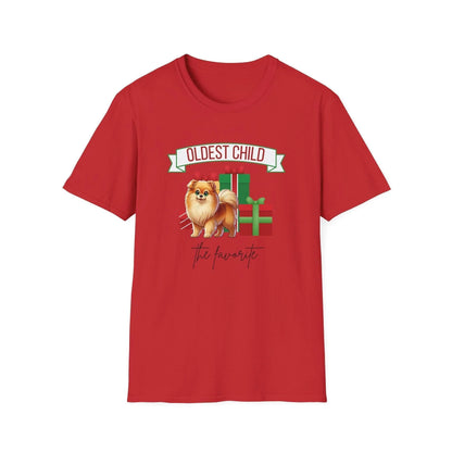 Oldest Child, The Favorite 🎁🐶 Pomeranian - Unisex Tee! 🎁👑 - Whippie's