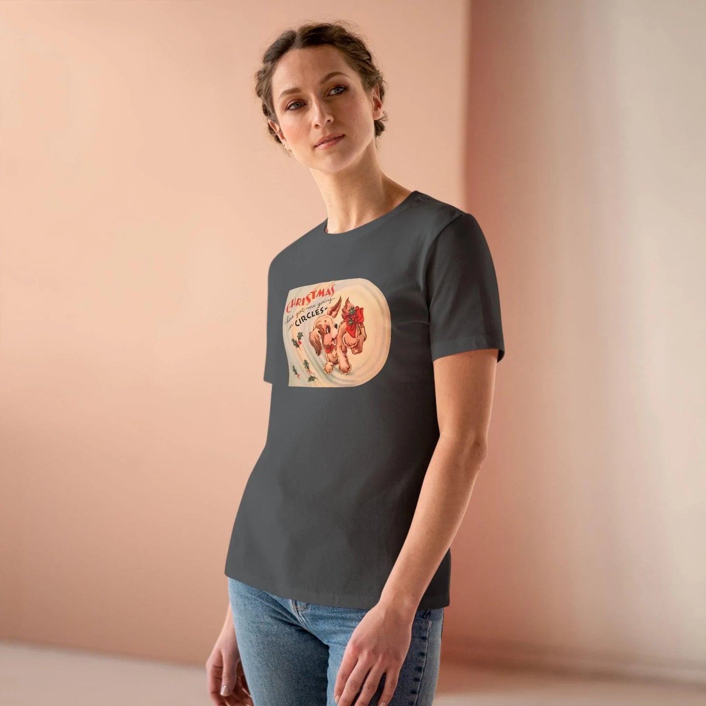 Christmas Has Me Going in Circles - Women's Softstyle Tee - Whippie's