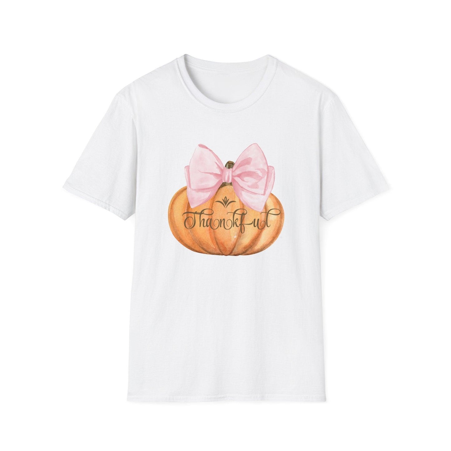 Thankful Pumpkin - A Heart Full of Gratitude! 🧡🎀 Unisex Tee - Whippie's
