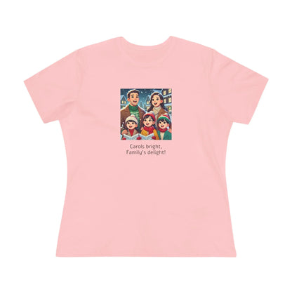 Carols bright, Family's delight! - Women's Softstyle Tee - Whippie's