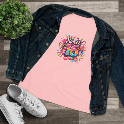 Sweet 16 Tee - Let's Celebrate! 🎉🍭 - Women's Softstyle Tee - Whippie's