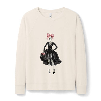 Skeleton Sweatshirt | Skeleton Fashionista Women’s Lightweight French Terry Top