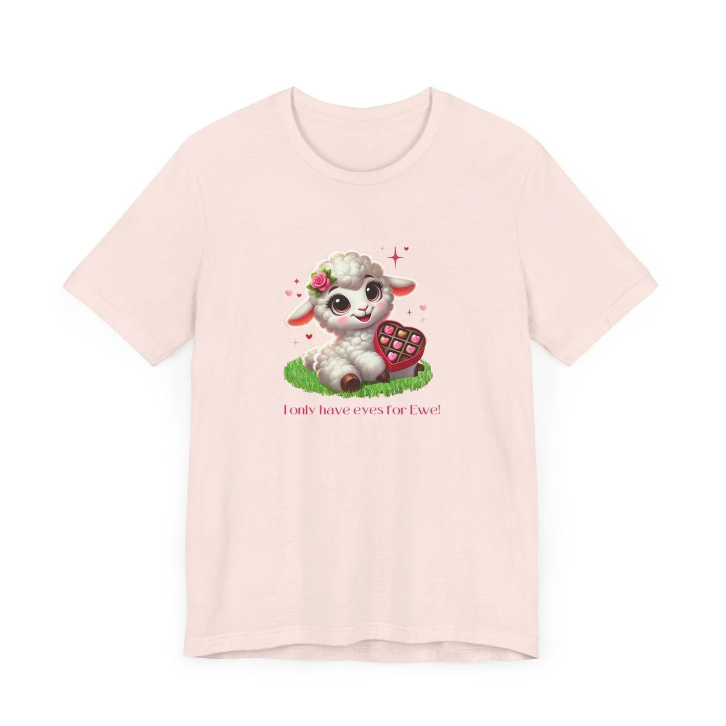 💖 I Only Have Eyes for Ewe! 🐑 Unisex Jersey Tee ✨ Spread the love this Valentine's Day! - Whippie's