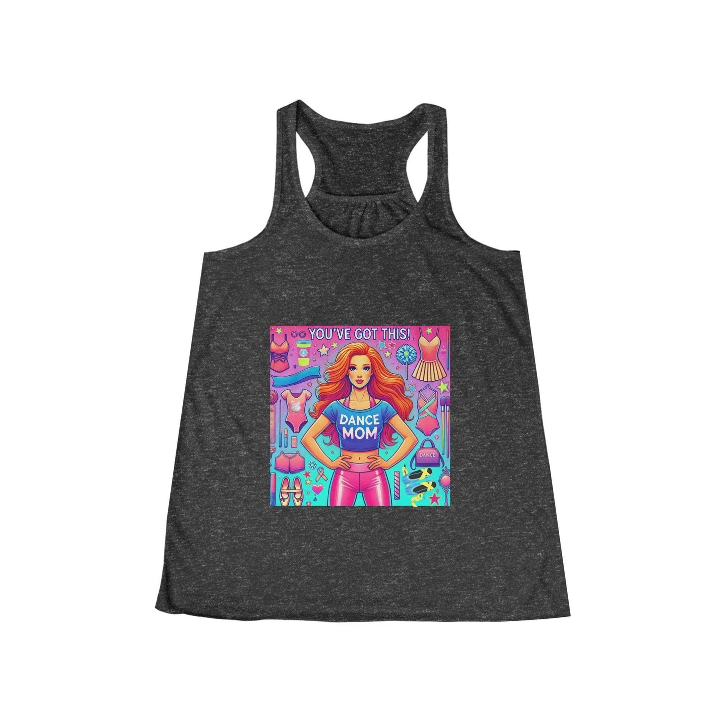 Dance Mom: You've Got This - Red Hair Mom - Women's Flowy Racerback Tank - Whippie's