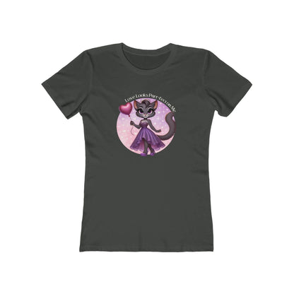 💖 Love Looks Purr-fect on Me 😻 Women's Boyfriend Tee ✨ Feline fine and ready to shine! - Whippie's