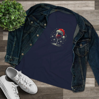 Wine & Christmas Cheer- Women's Softstyle Tee - Whippie's