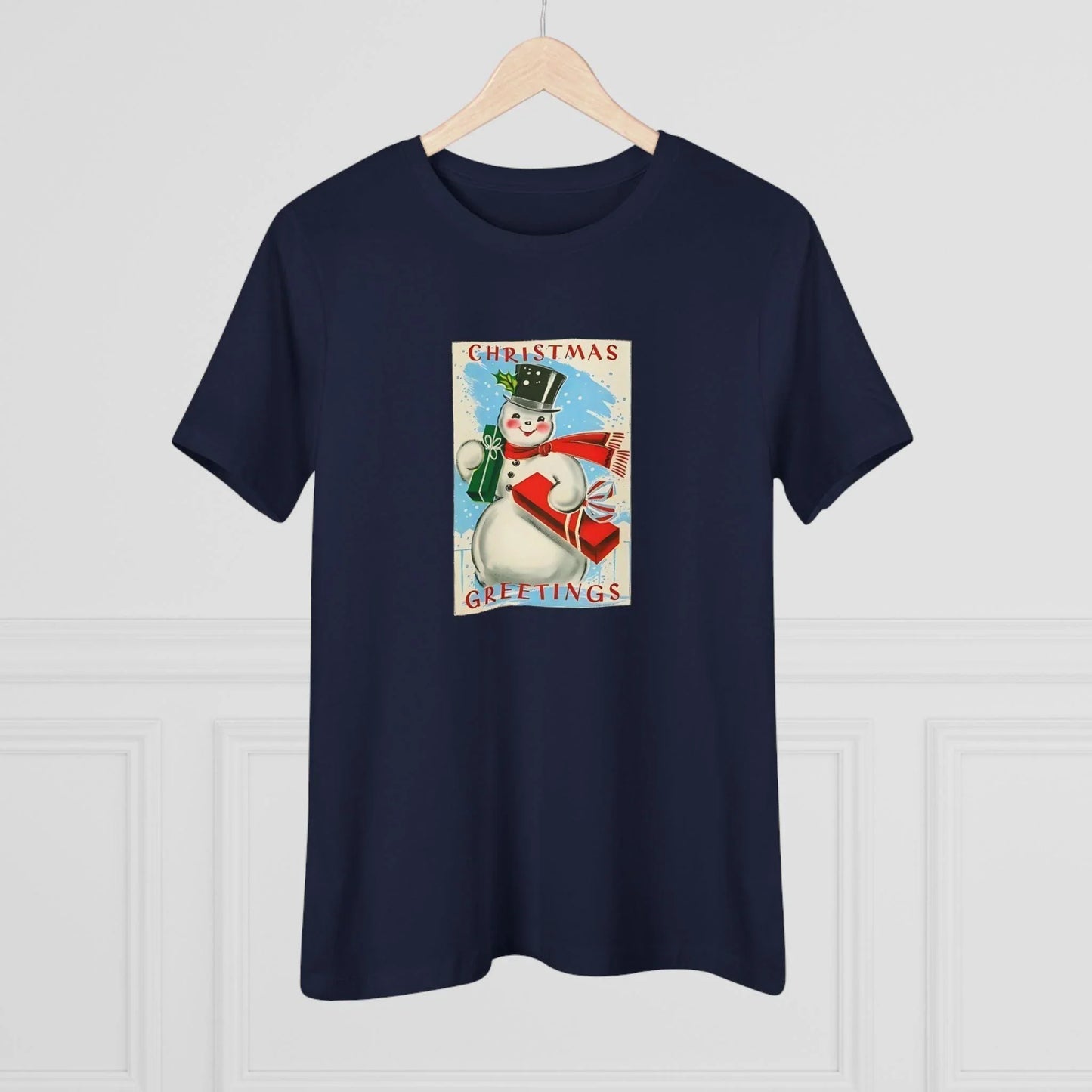 Christmas Greetings - Snowman - Women's Tee - Whippie's