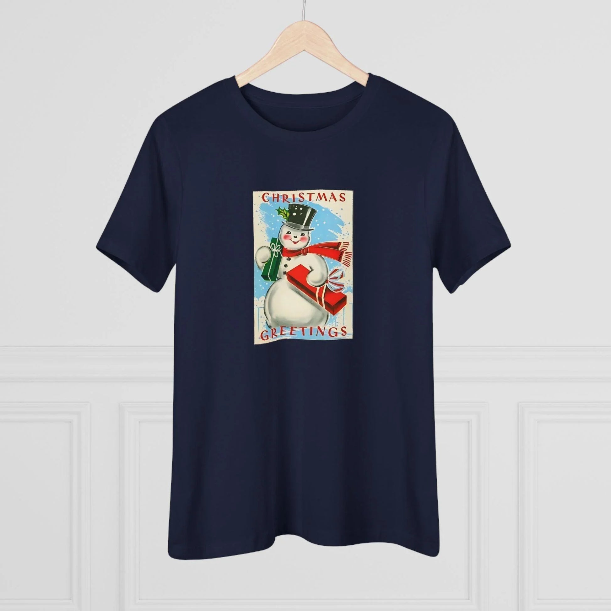 Christmas Greetings - Snowman - Women's Tee - Whippie's