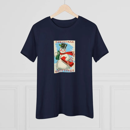 Christmas Greetings - Snowman - Women's Tee - Whippie's