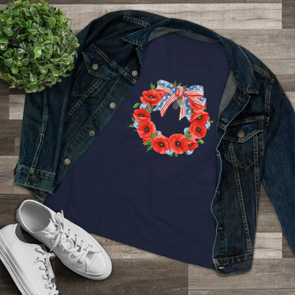 Memorial Day 'Never Forget' Wreath - Women's Tee - Whippie's