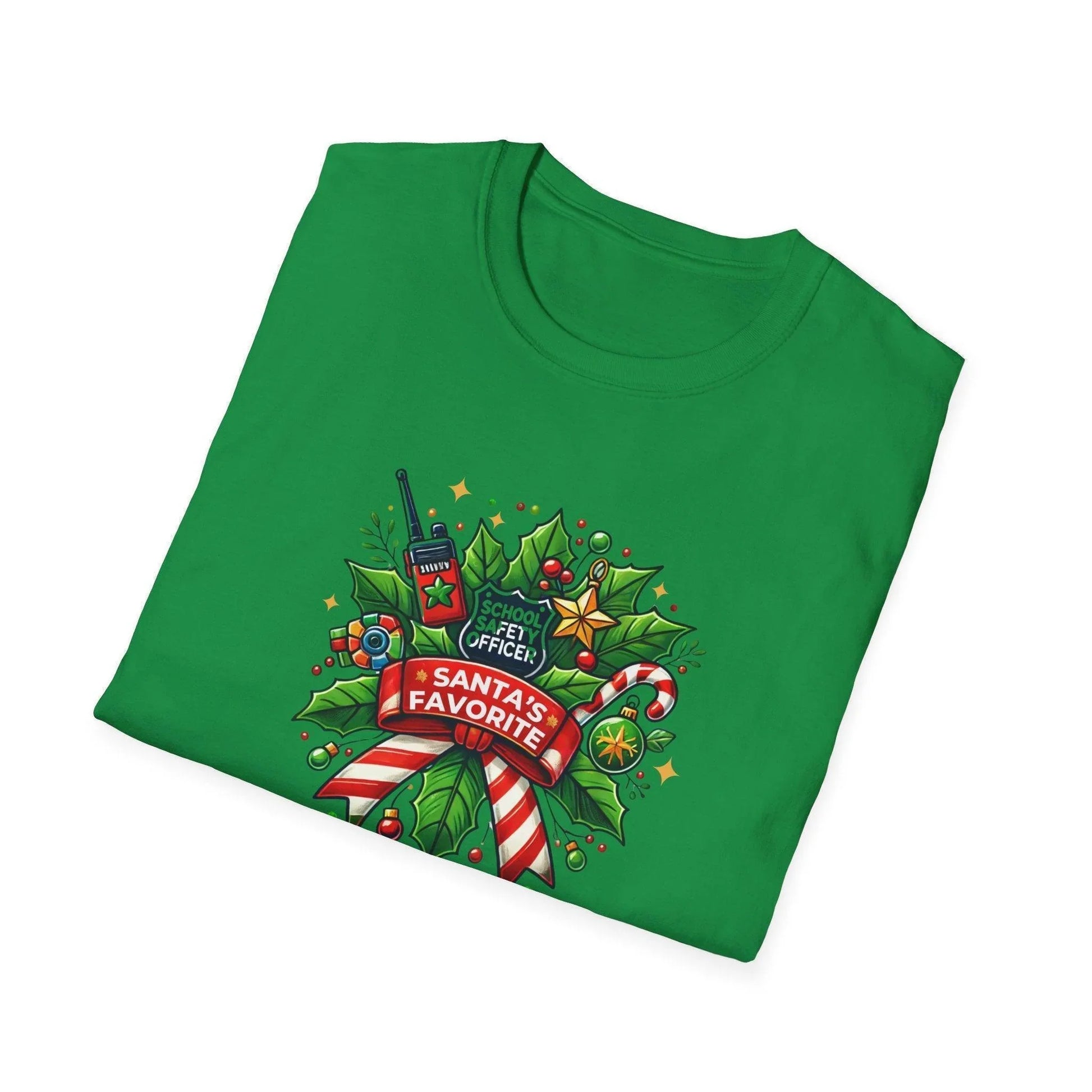 Santa's Favorite School Safety Officer Unisex Tee 🚨🎅 - Whippie's
