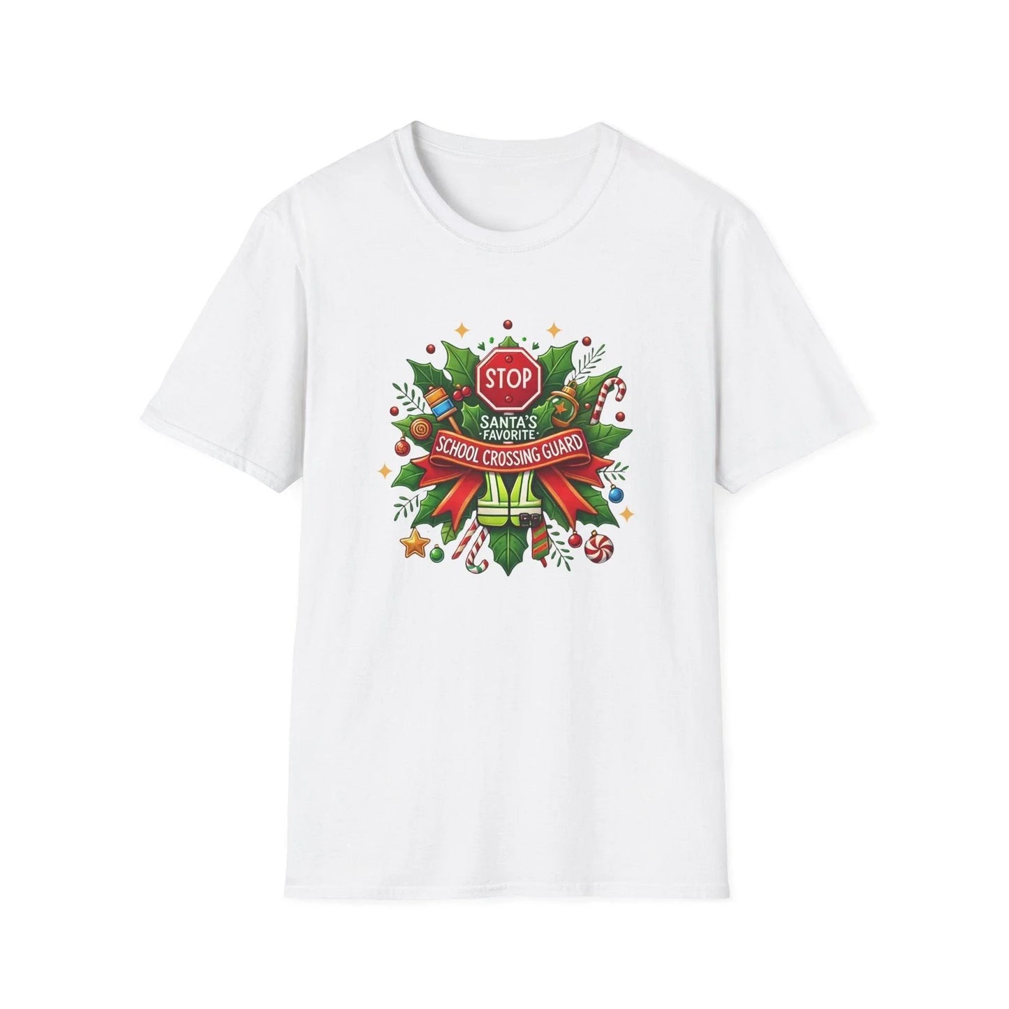 Santa's Favorite Crossing Guard Unisex Tee 🛑🎅 - Whippie's