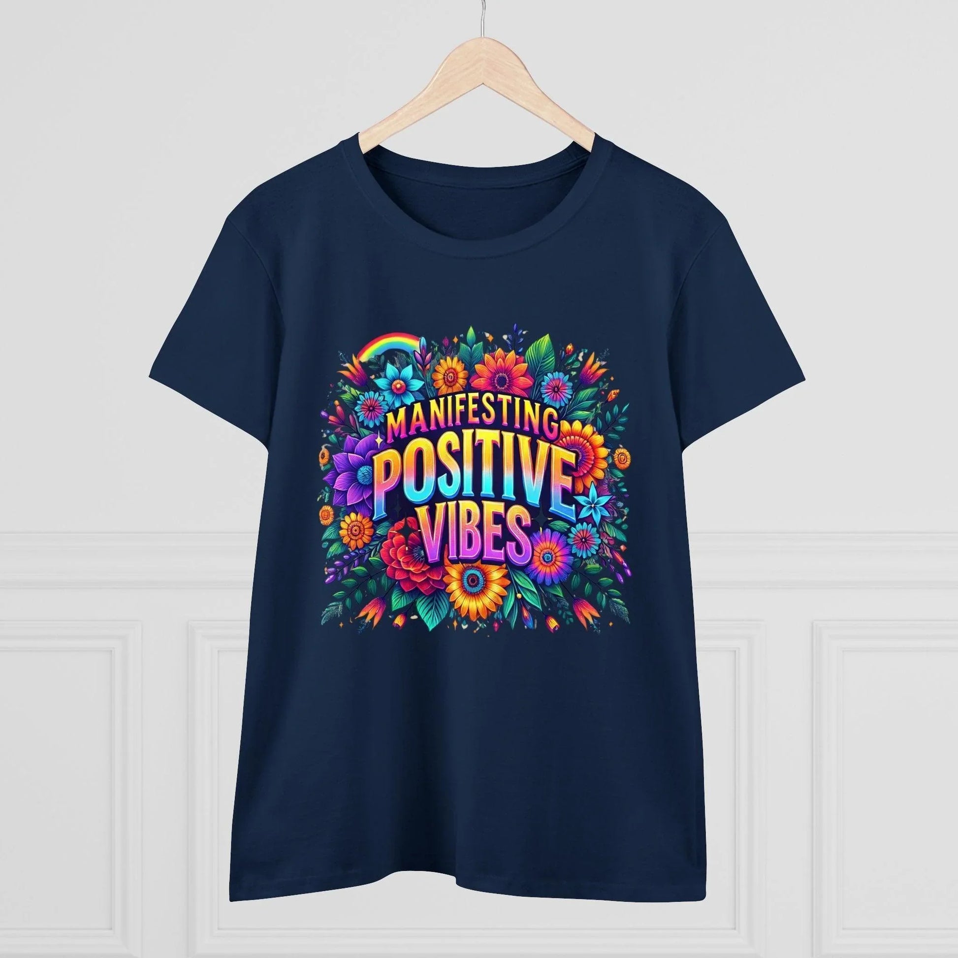 ✨ Manifesting Positive Vibes 🌈 Women's Tee 🌼 - Whippie's