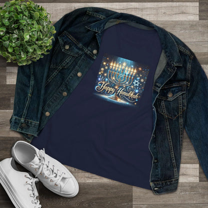 Happy Hanukkah - Women's Tee - Whippie's