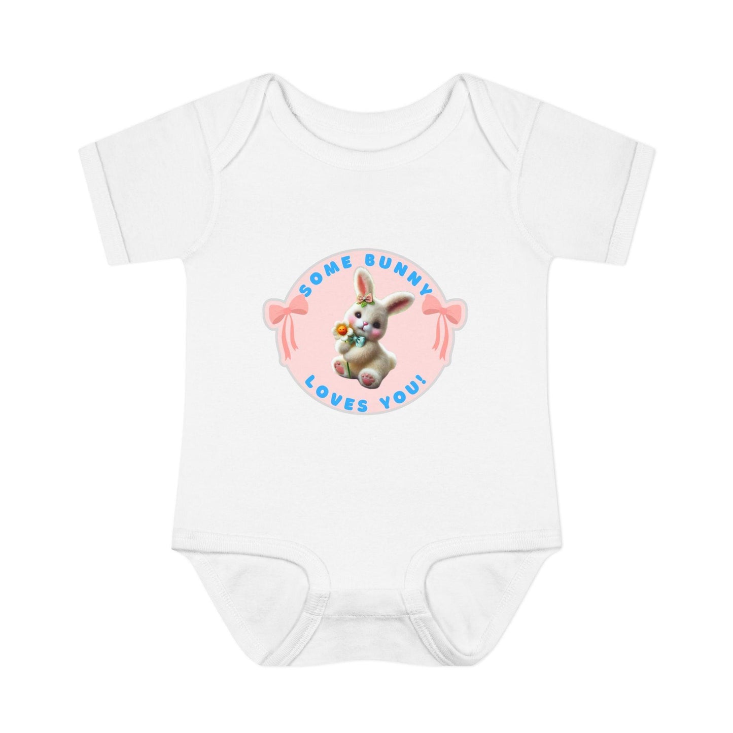 Some Bunny Loves You Baby Onesie - Hop into Easter with Adorable Style! 🐰💖 - Whippie's