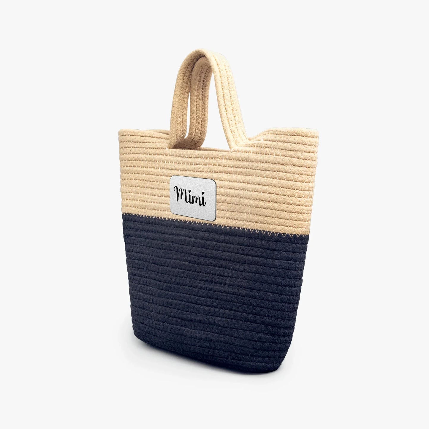 1233. Handwoven Straw Bag - Personalizable - Whippie's
