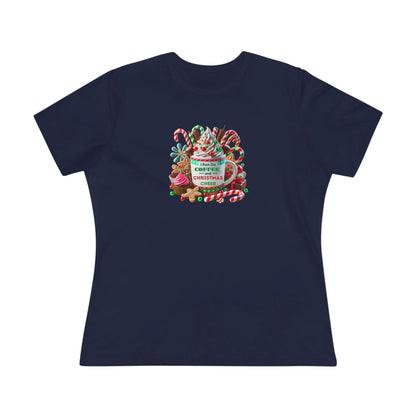 ☕🎄 I Run on Coffee & Christmas Cheer 🎁🌟 - Women's Softstyle Tee - Whippie's