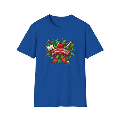 Santa's Favorite Assistant Principal Unisex Tee 🍎🎅 - Whippie's