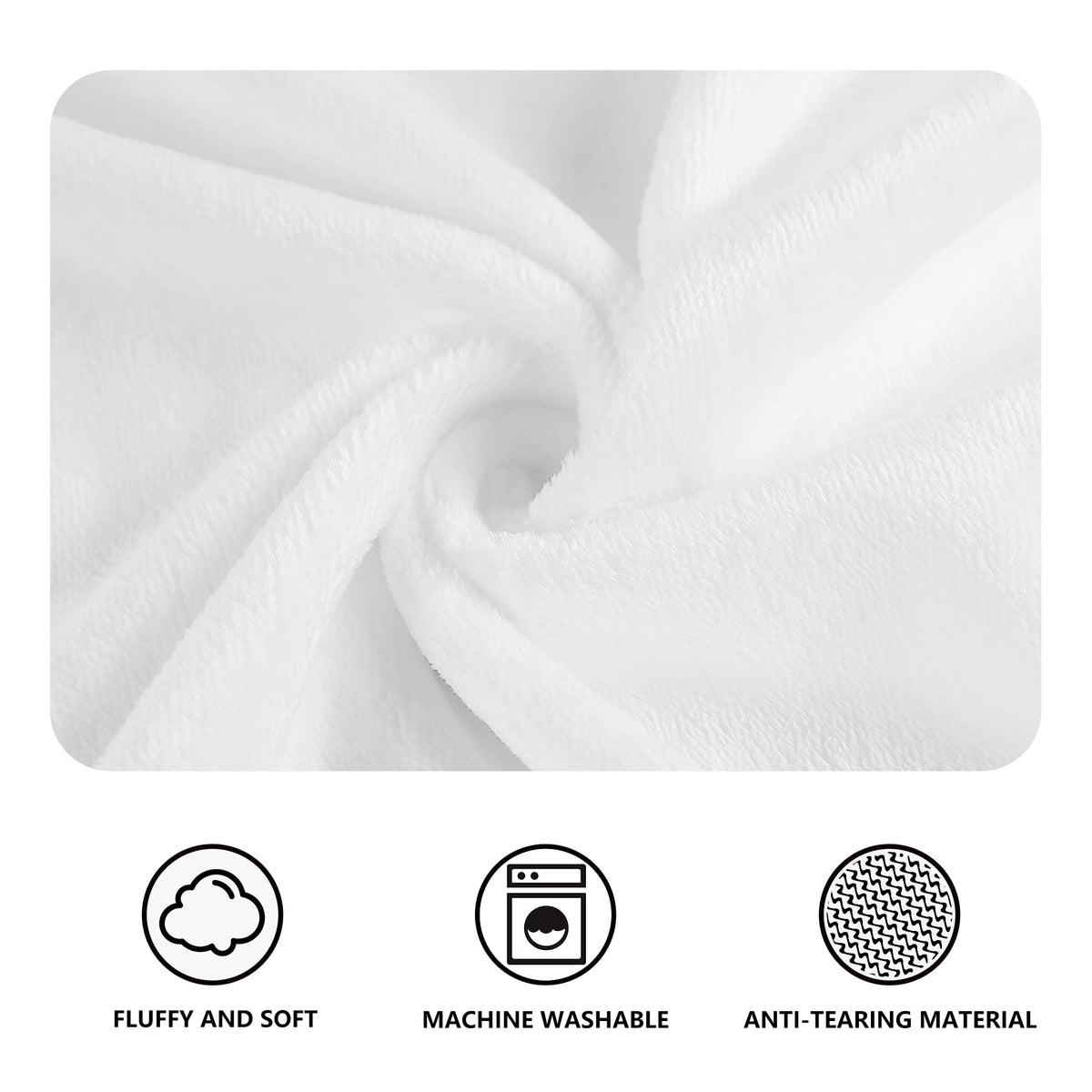 Christmas flamingo blanket material and product detail view
