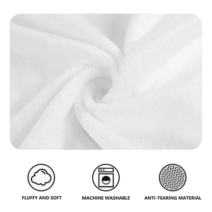 Christmas flamingo blanket material and product detail view