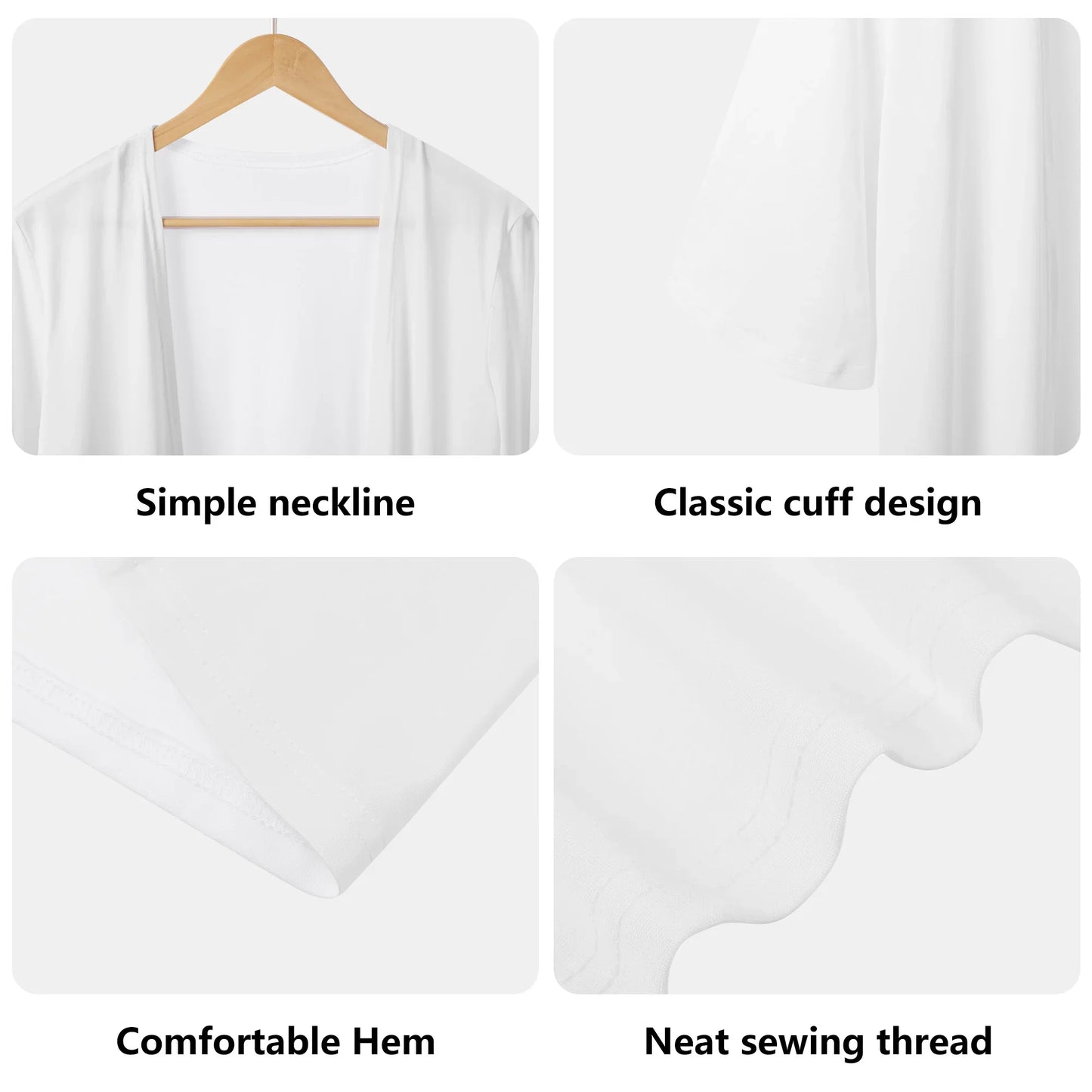 Women's Half Sleeve Kimono Cardigan - Personalizable with Your Photo - Whippie's