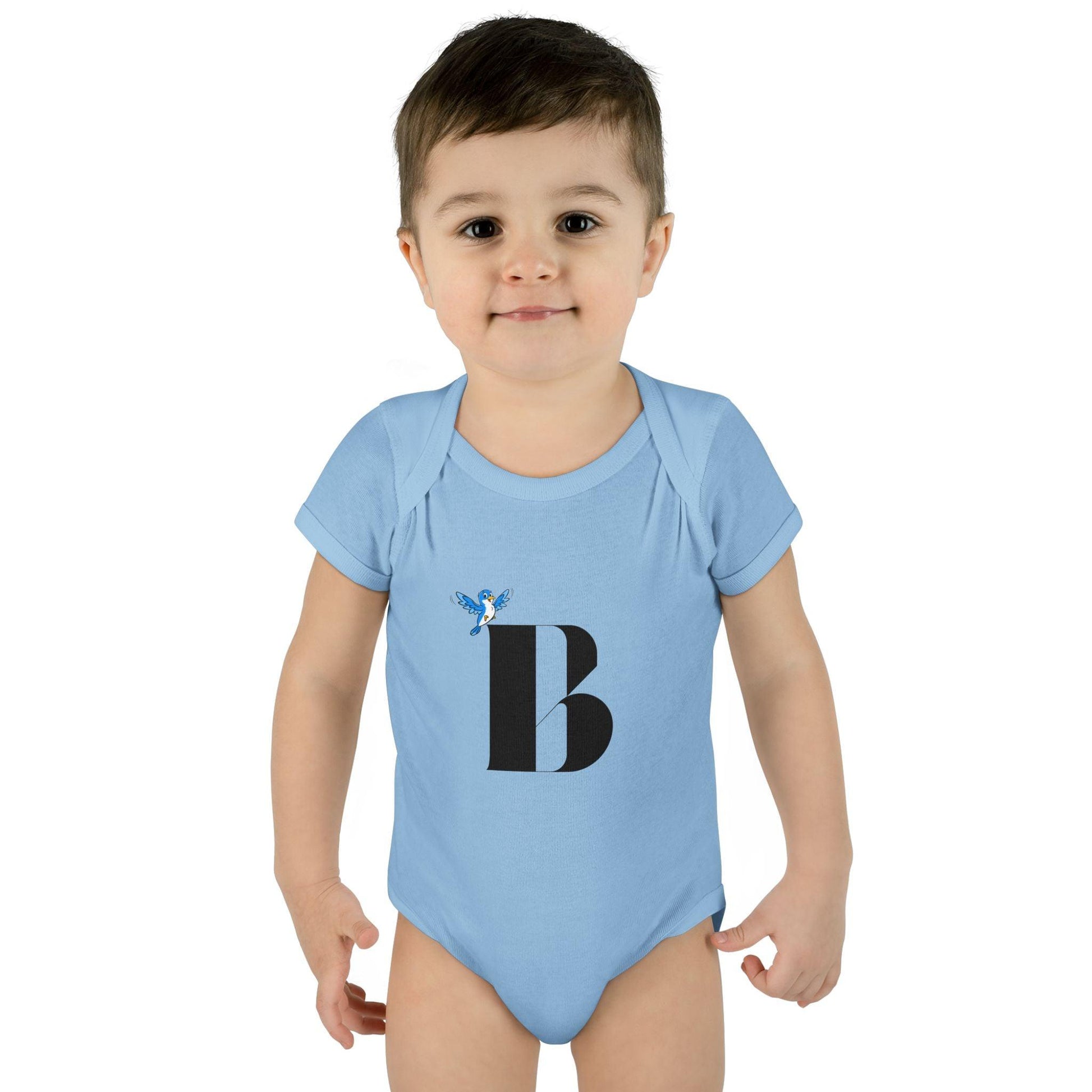 Alphabet Adventures: Letter B - Beautiful Bluebird Baby Onesie B is for Beautiful Bluebird! - Whippie's