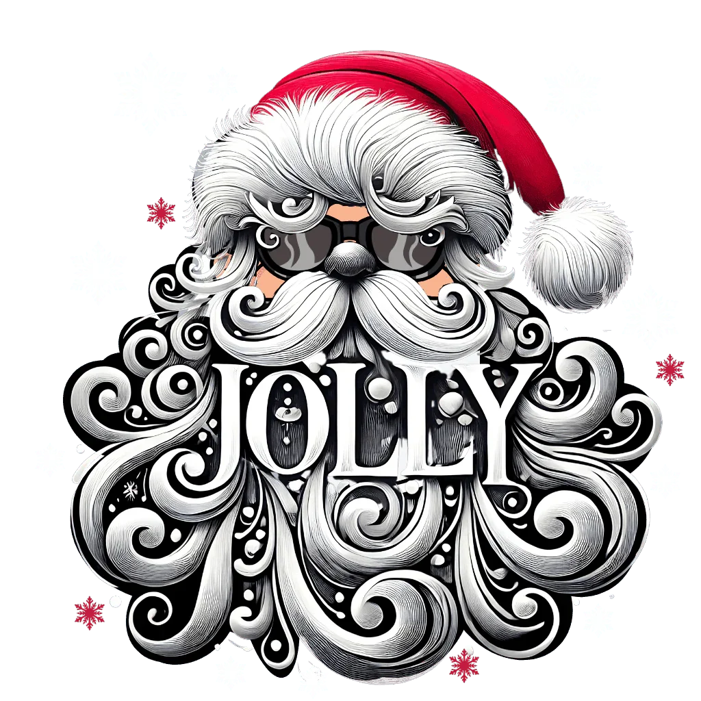 Jolly Santa 😎🎅 - Kids Unisex Heavy Cotton Tee - Whippie's