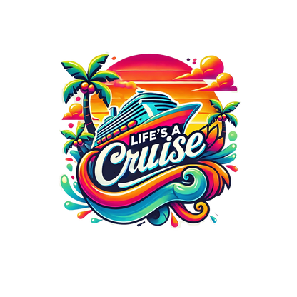 Life's a Cruise 🌊☀️🚢🌴 Kids Unisex Tee - Whippie's