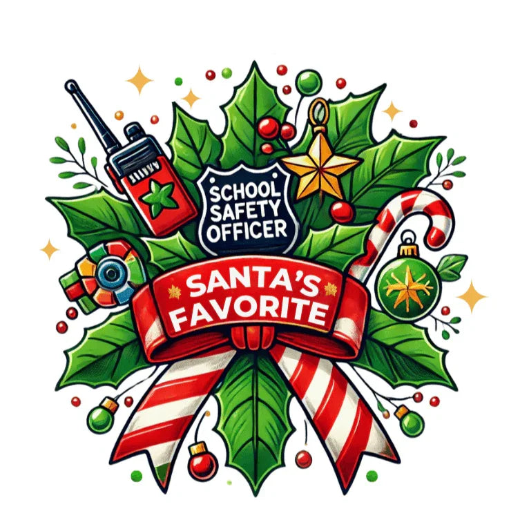 Santa's Favorite School Safety Officer Unisex Tee 🚨🎅 - Whippie's