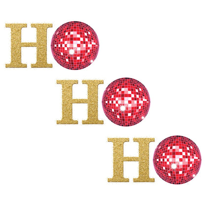 Ho Ho Ho ✨ Women's Softstyle Tee (with Disco Ball O's!) - Whippie's