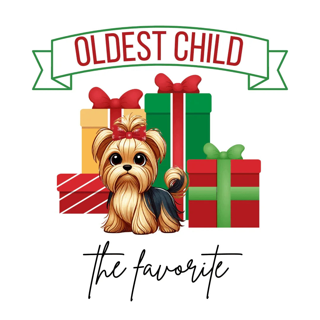 The Oldest Child, The Favorite 🎁🐶 Yorkie - Kids' Tee! 🎁👑 - Whippie's