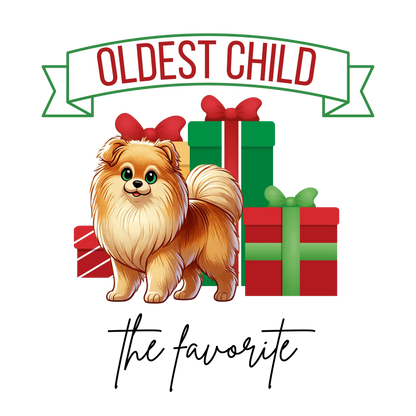 Oldest Child, The Favorite 🎁🐶 Pomeranian - Kids' Tee! 🎁👑 - Whippie's