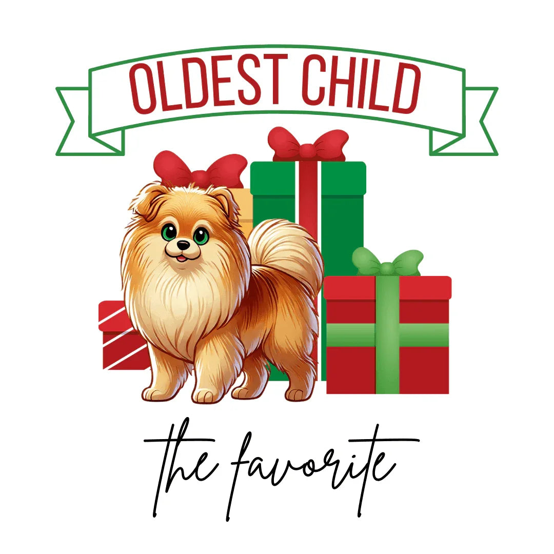 Oldest Child, The Favorite 🎁🐶 Pomeranian - Unisex Tee! 🎁👑 - Whippie's