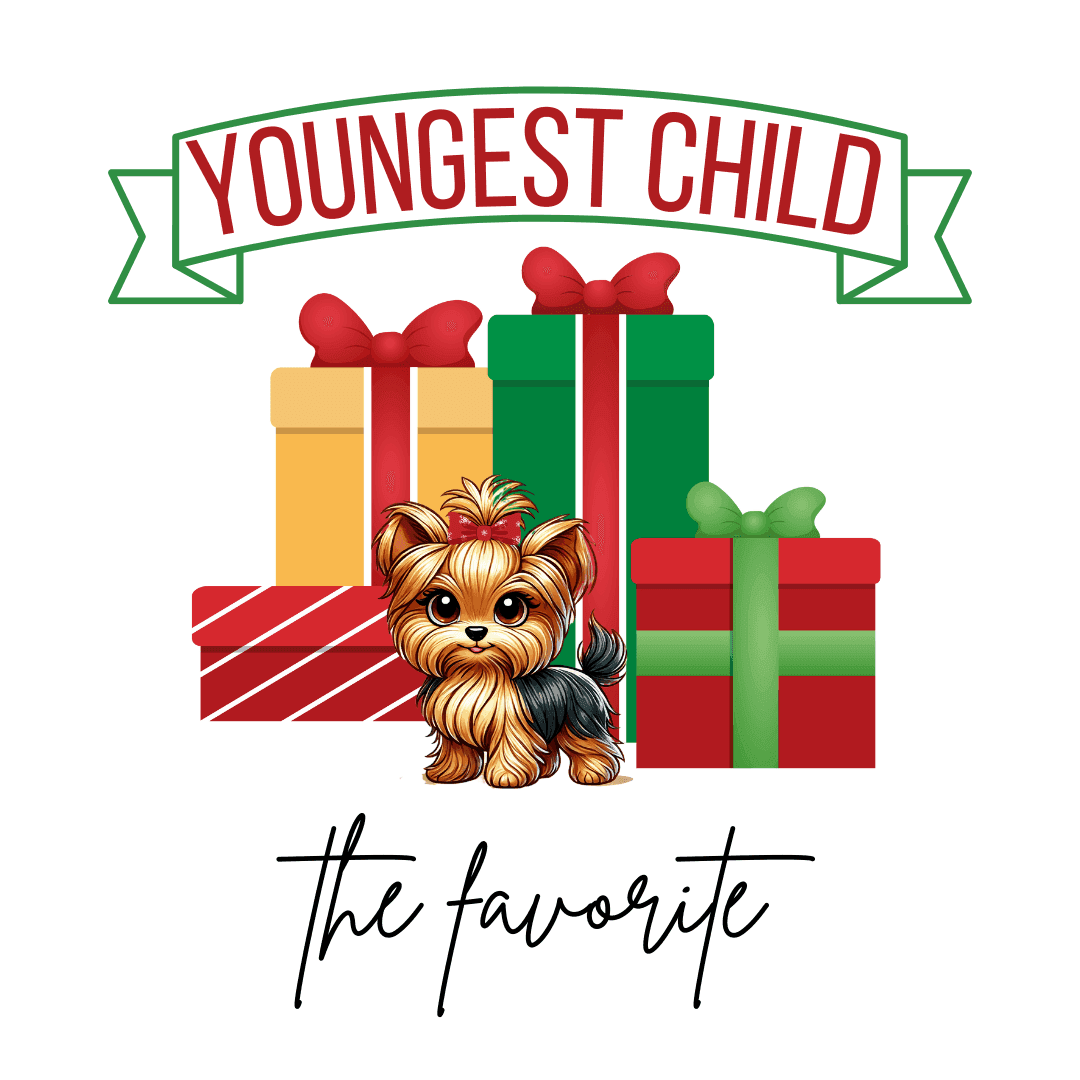 Youngest Child, The Favorite 🎁🐶Yorkie - Kids' Tee! 🎁👑 - Whippie's