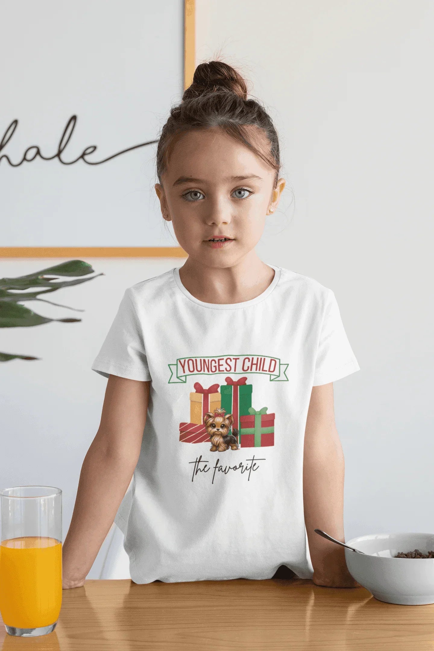 Youngest Child, The Favorite 🎁🐶Yorkie - Kids' Tee! 🎁👑 - Whippie's