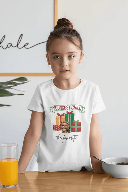 Youngest Child, The Favorite 🎁🐶Yorkie - Kids' Tee! 🎁👑 - Whippie's