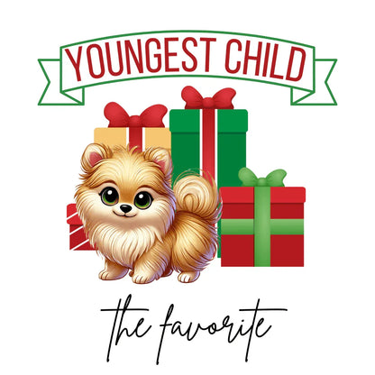Youngest Child, The Favorite 🎁🐶 Pomeranian - Kids' Tee! 🎁👑 - Whippie's