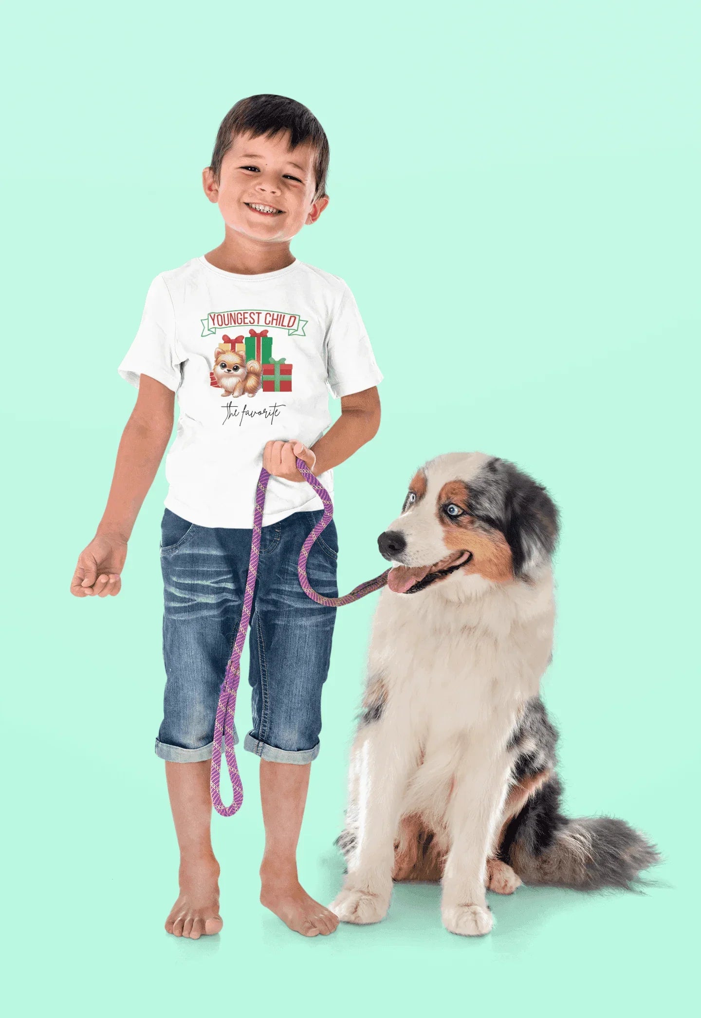 Youngest Child, The Favorite 🎁🐶 Pomeranian - Kids' Tee! 🎁👑 - Whippie's