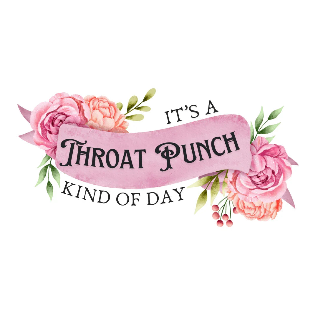 It's a Throat Punch Kind of Day 🌸👊 Unisex Jersey Short Sleeve V-Neck Tee - Whippie's