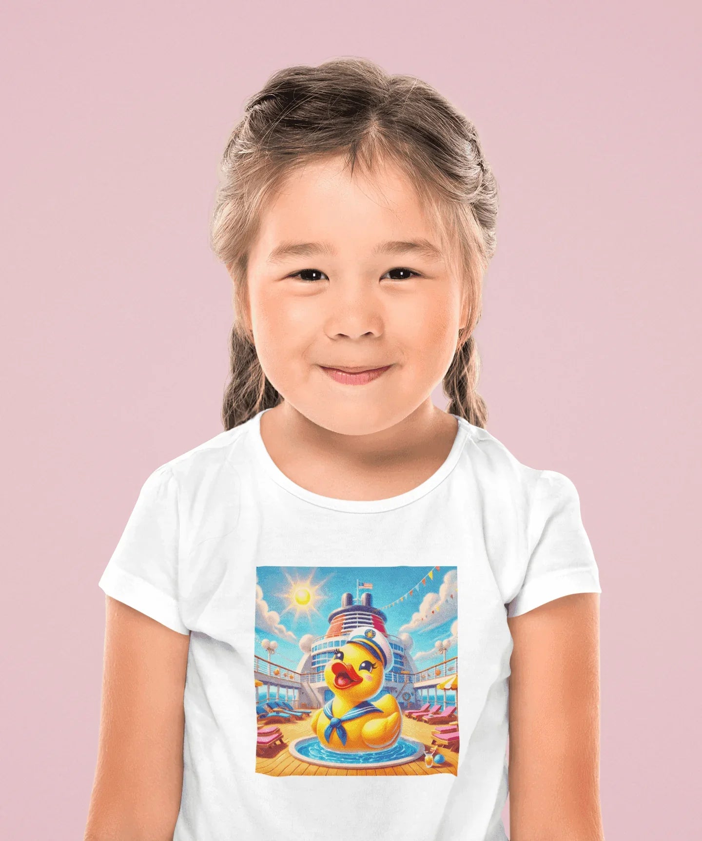 Duck on the Loose! Hilarious Cruise Ship Hide-and-Seek 🛳️ Kid's Tee 🐤 - Whippie's