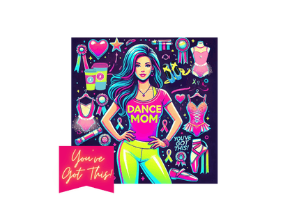 Dance Mom Magic (Blue Hair Mom) - A Colorful Celebration 🌈 - Women's Softstyle Tee - Whippie's